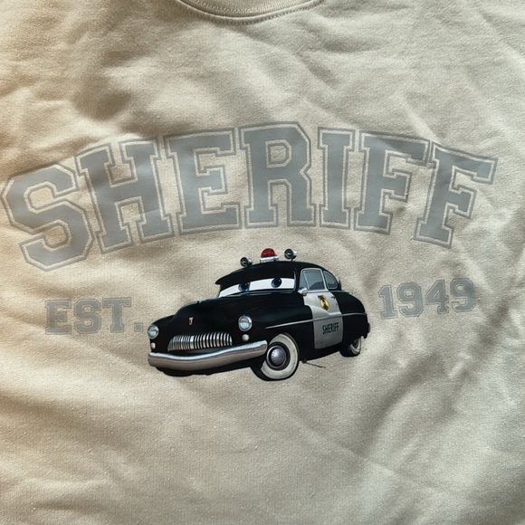 Sheriff crewneck from movie cars. - Picture 4 of 4